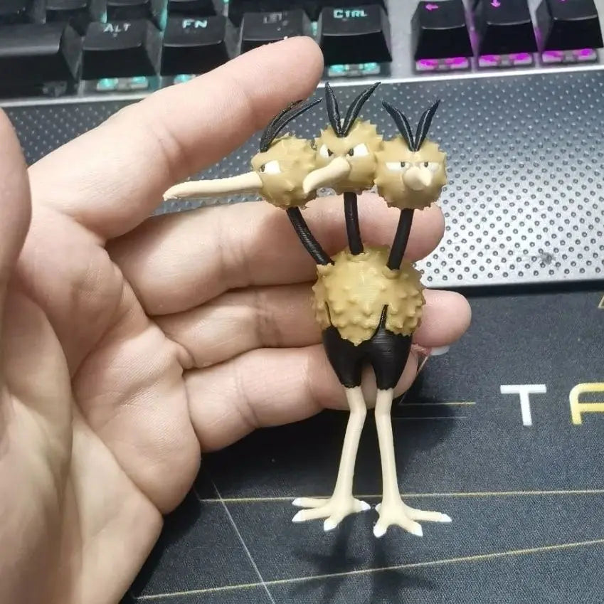 New Anime Figures Dodrio Doduo Proportion World 1:20 Diy 3D Printing Kawaii Cartoon Character Desktop Model Kids Toys Gifts
