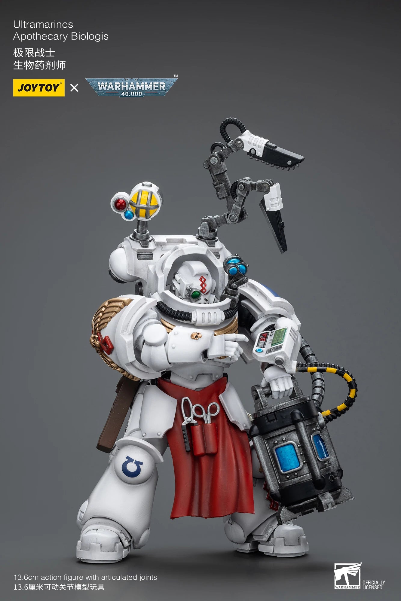 [Pre Order]JOYTOY Warhammer 40K 1/18 Action Figure Ultramarines Apothecary Biologis Anime figures Toys Collection