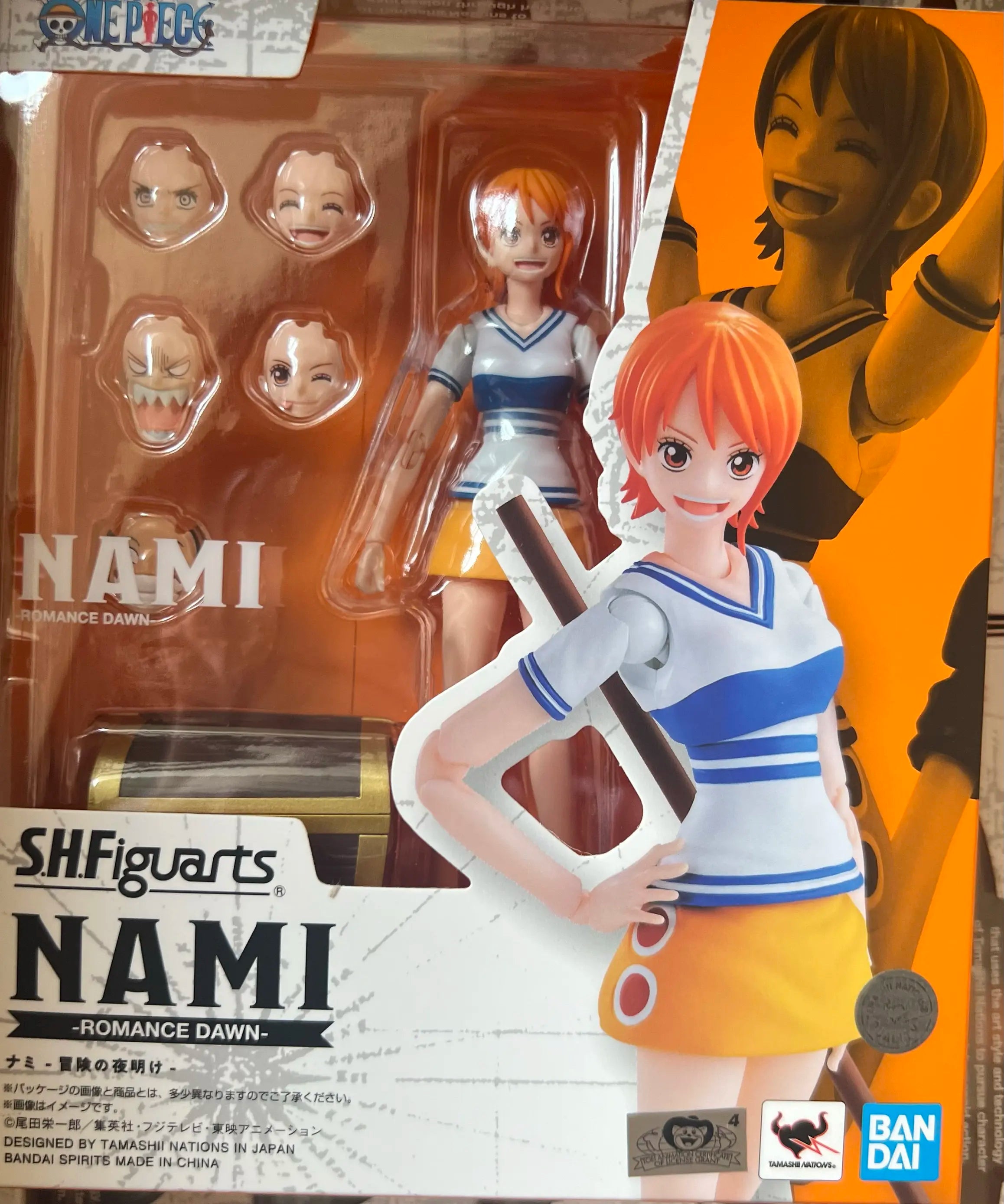 In Stock Genuine Bandai SHF One Piece Series Luffy Zoro Sanji Yonko Kaido Kid Trafalgar Law Action Figures Hand Model Collection