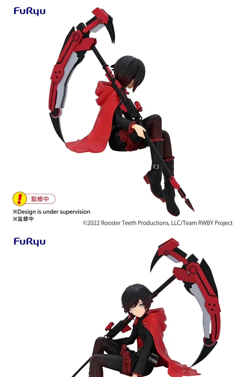 In Stock FURYU Original Noodles Stopper Figure RWBY Ruby Rose Anime Action Figures Toys for Boys Girls Kids Gift