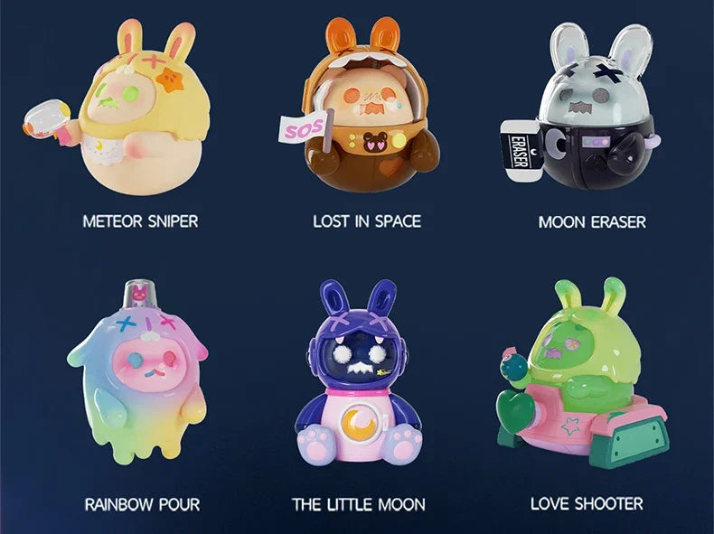 ShinWoo The Lonely Moon Series  Cute Action Anime Figures Dolls Kawaii Toys Gift figure Toy