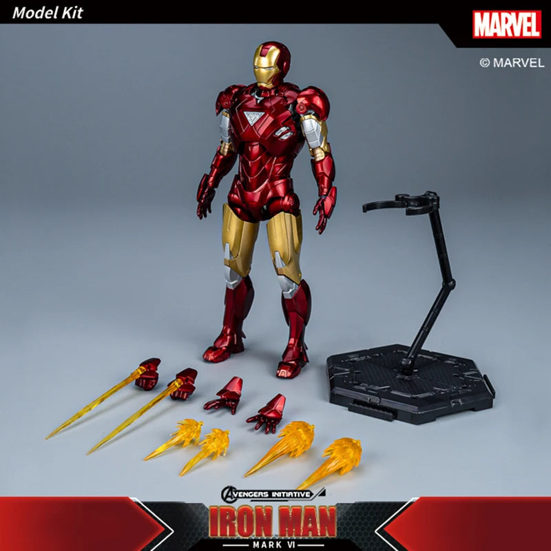 Fondjoy The Avengers Iron Man MK1 MK2 MK3 MK4 MK5 MK6 Assemble Toy Iron Man Model ABS Material 1/12 Action Figures Toy Boys Gift