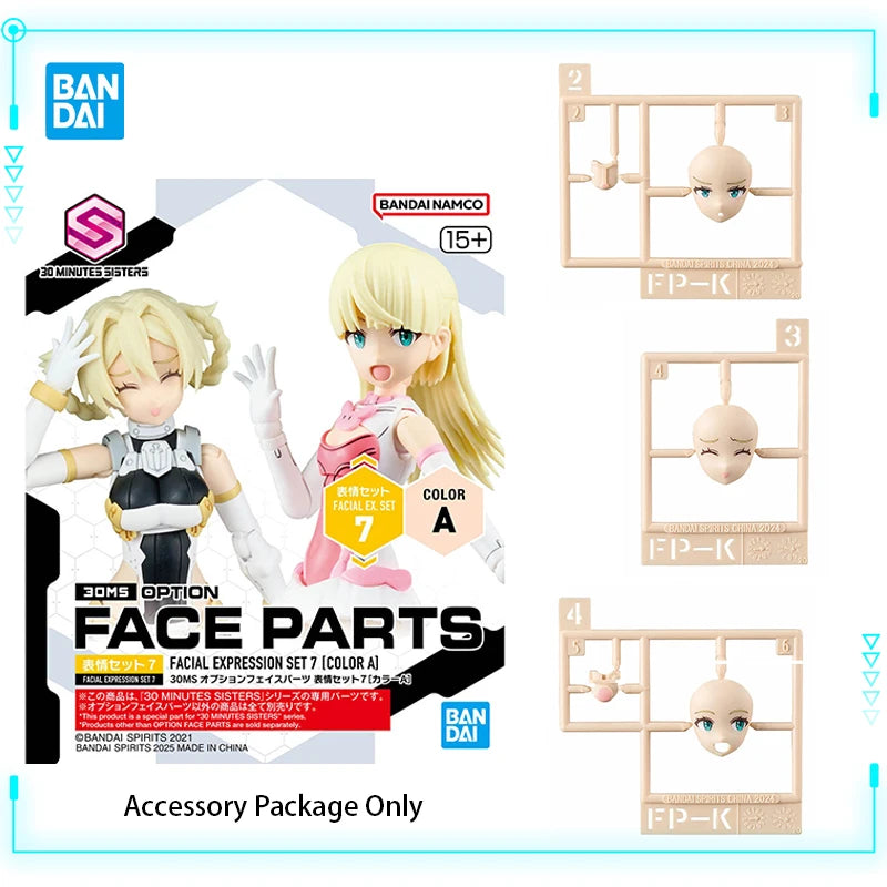 Bandai Original Genuine 30 Minutes Sisters Yufia Eliene Stipla Laranel Siana Farina Neverlia Rishetta Palyton Models Toy Figures