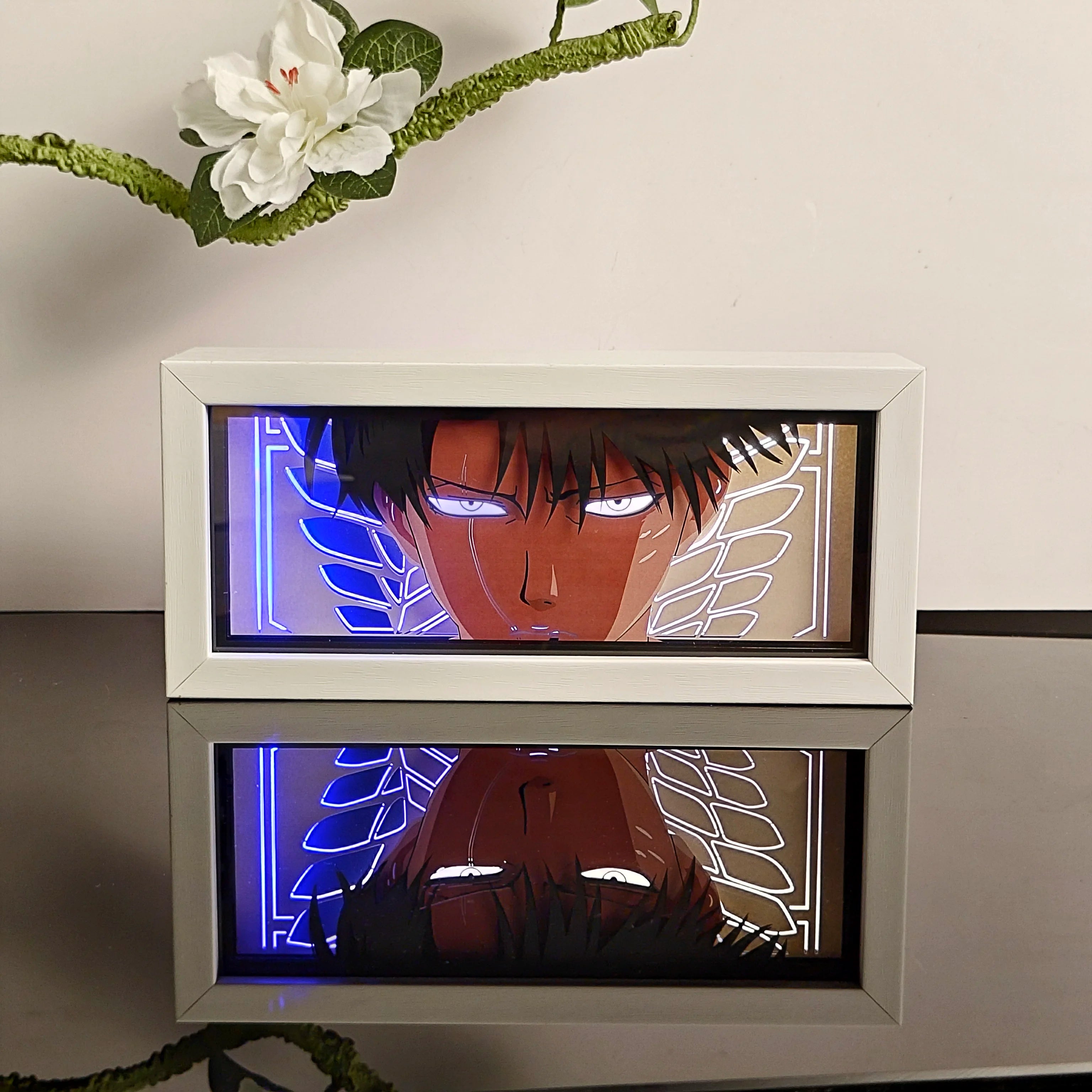 Anime Night Light Color Paper-Cut Light Remote Control Seven Color Change Party Room Cartoon Decoration Night Light