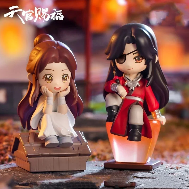 Genuine Heavenly Official Blessing Xie Lian Hua Chneg San Lang Lucky To Meet You Series Action Figures Model Anime Toys Gift