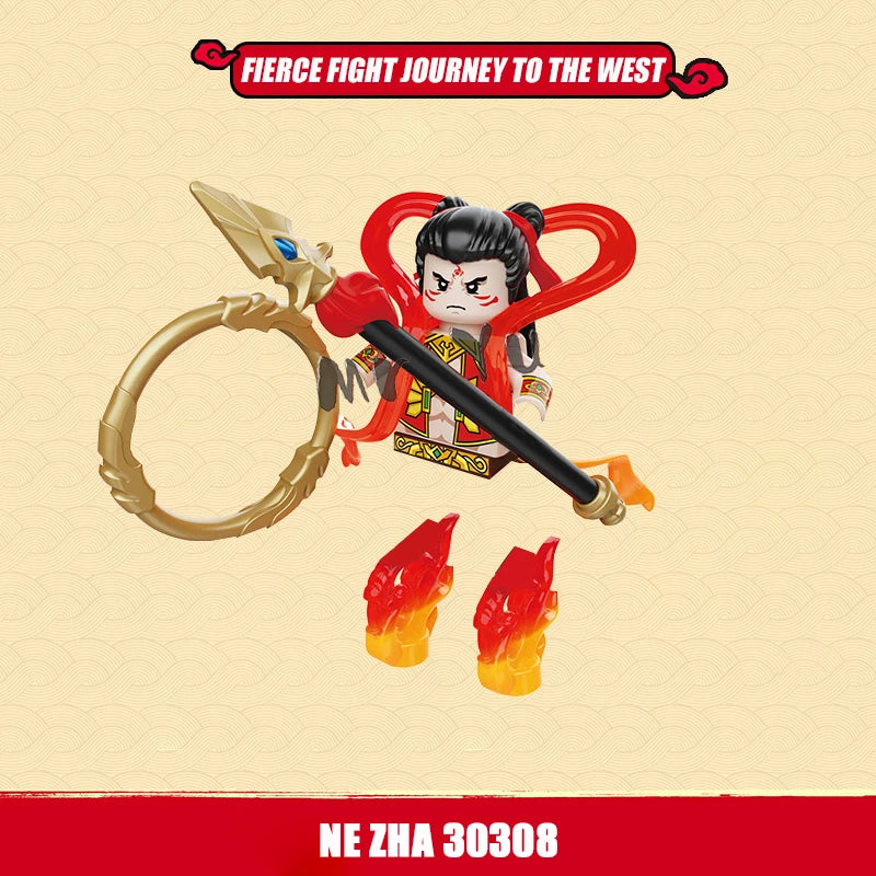 New Journey To Thewest Chinese Movie Anime DIY Mini Figures Weapons Model Building Blocks Kids Toys Gifts For Boys Girls Juguete