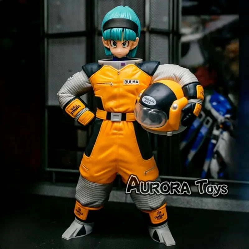 8.26in/21cm Anime Dragon Ball Z Figure Space Suit Bulma Figure PVC Action Figures Collection Model Toys For Christmas Gifts