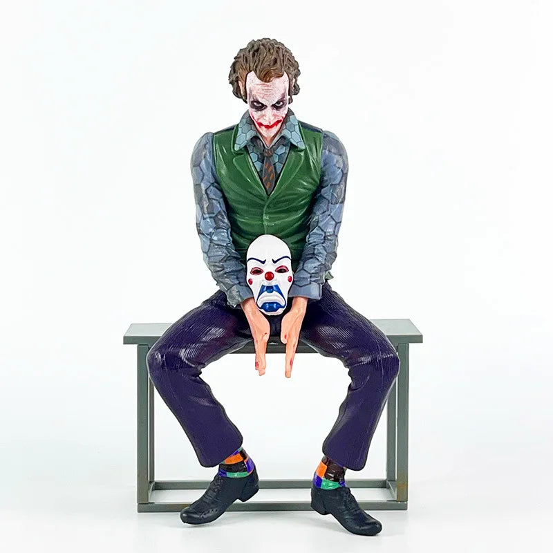Roof Decoration Joker Heath Ledger Sitting Posture Figures Car Doll Tail And Roof Pendant Model Statue Collectable Toys
