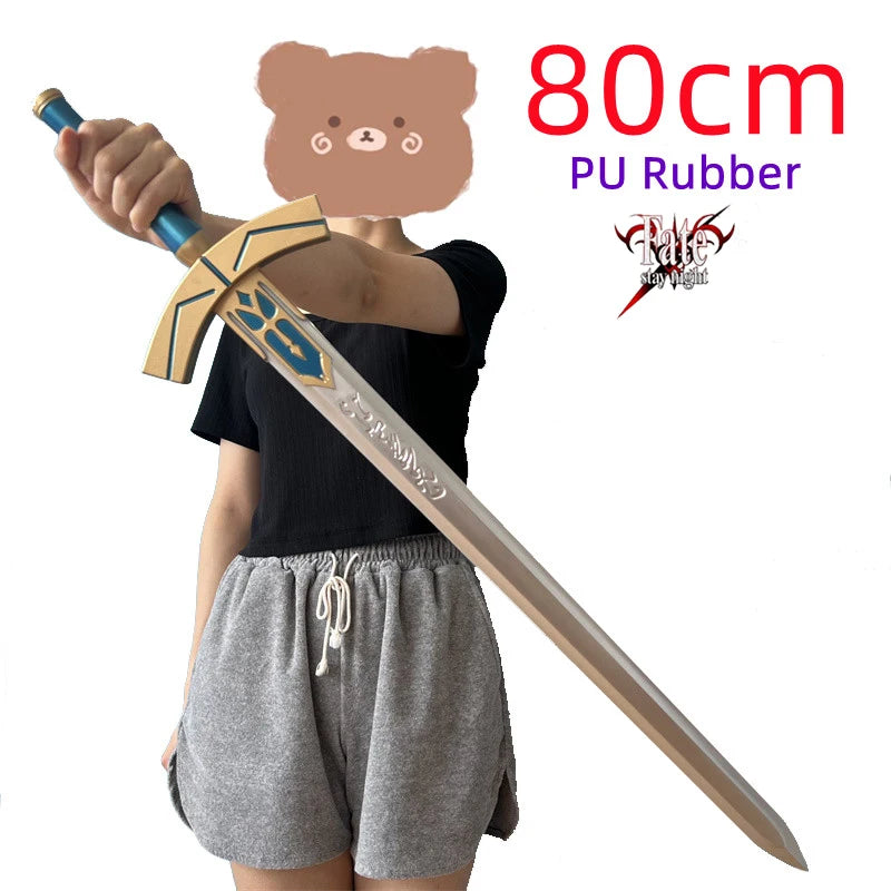 80cm Narsil Sword In The Movie The Holy Sword of Nasir Devil Aragon Sword Cos Props PU Rubber Halloween Gifts