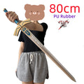 80cm Narsil Sword In The Movie The Holy Sword of Nasir Devil Aragon Sword Cos Props PU Rubber Halloween Gifts