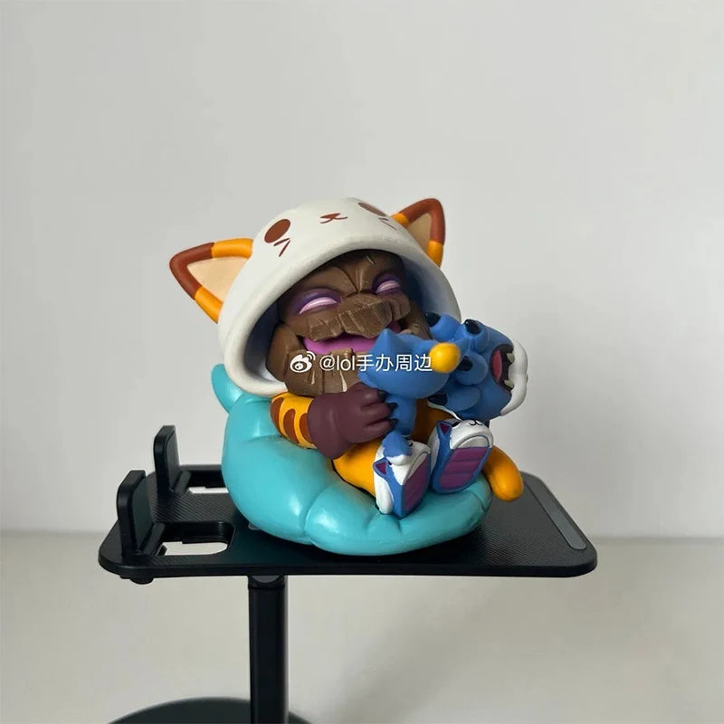 Original League of Legends Animation Game Peripheral Toys Jinx Teemo Poppy Vi Anime Action Model Figures Ornament Collection