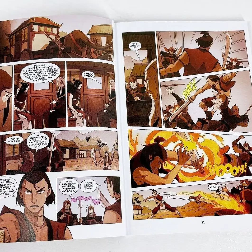 Avatar:The Last Airbender Season 1 Nine books + Season 2 Nine books English book American comics Action comedy fantasy story