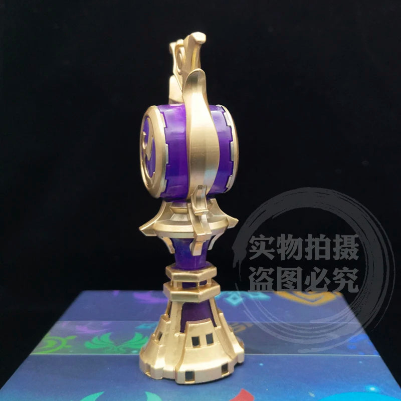 Genshin Impact Mavuika Beelzebul Zhong Li Barbatos Gnosis Plural Gnoses Anime Cosplay Luminescent Metal Night Light Pendant