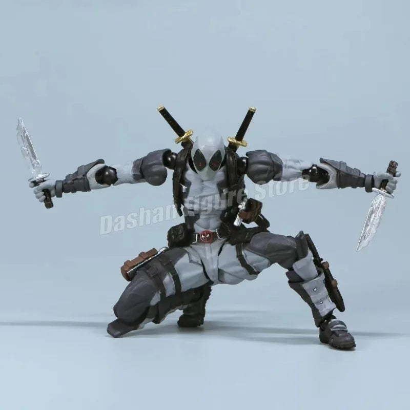 Amazing Yamaguchi 025EX Deadpool 3 Action Figure PVC Collection 15cm Revoltech Wade Winston Wilson Movable Figures Model Toys