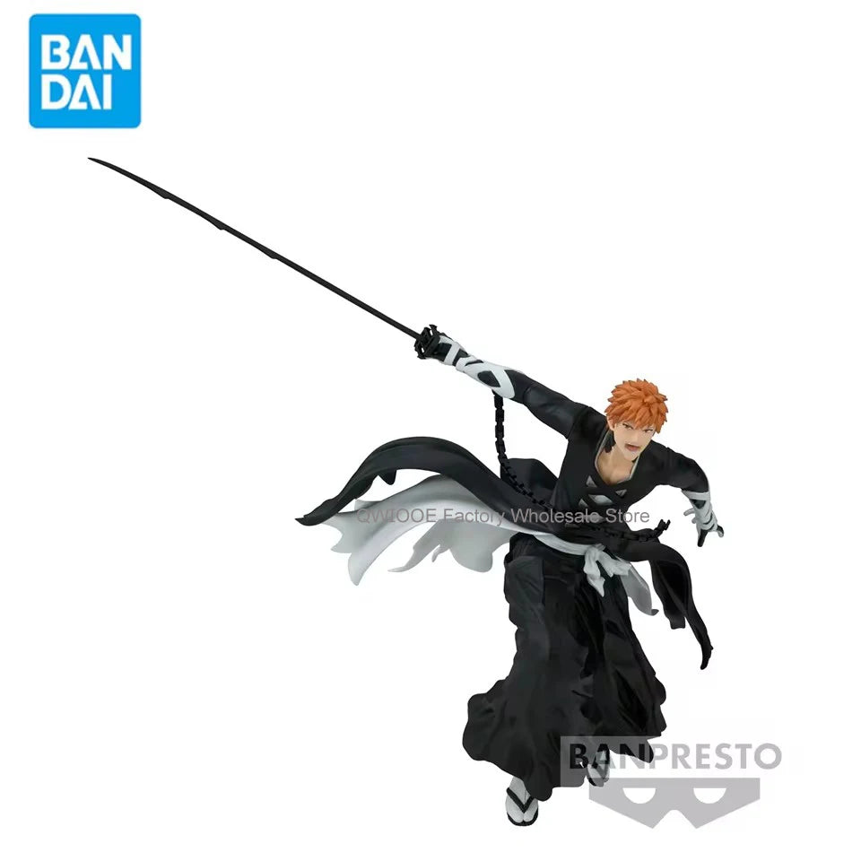 Original Genuine Banpresto Bleach 12cm Kurosaki Ichigo PVC Action Figures Collection Model Toys For Children Christmas Birthday
