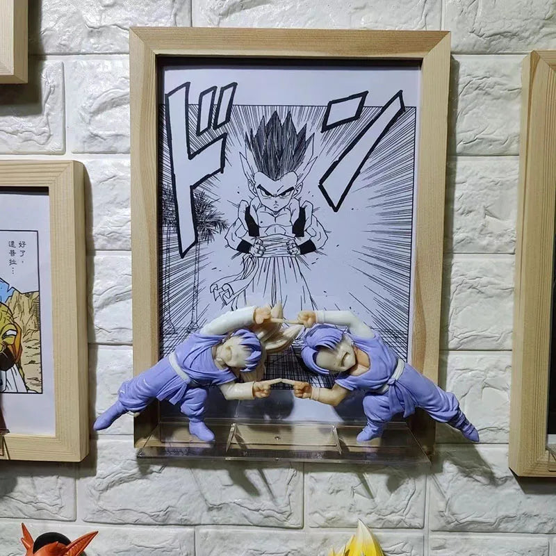 Anime Dragon Ball Z Son Goten Figure Gotenks Trunks Combined Body Action Figures 10cm PVC Statue Collection Model Toys Gifts
