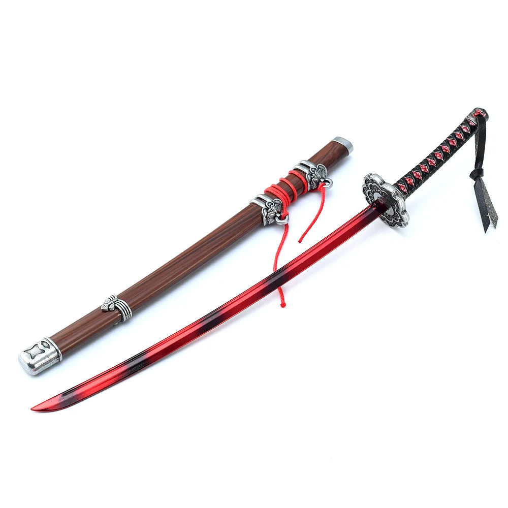 26cm/10.23in Sekiro Wolf katana knife Metal weapons props Game Peripherals Mini Japanese Katanas models Ornaments Boy Toys gifts