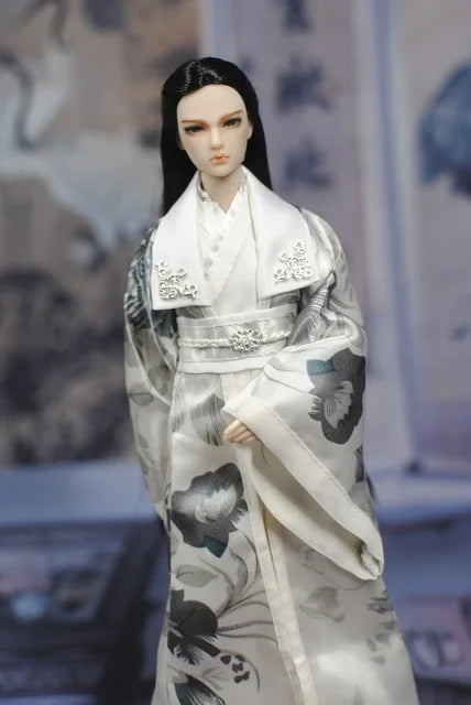 30cm Doll Chinese Ancient Costume Accessories 1/6 Male BJD Doll Figures Flexible Body Boy Doll Long Hair Boyfriend Toys Gift