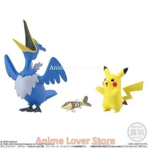 Bandai Original Scale World POKEMON Galar Region Marnie Victor Toxtricity Sirfetch'd Cramorant Anime Figures Toys for Kids Gift