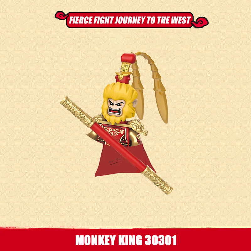 New Journey To Thewest Chinese Movie Anime DIY Mini Figures Weapons Model Building Blocks Kids Toys Gifts For Boys Girls Juguete