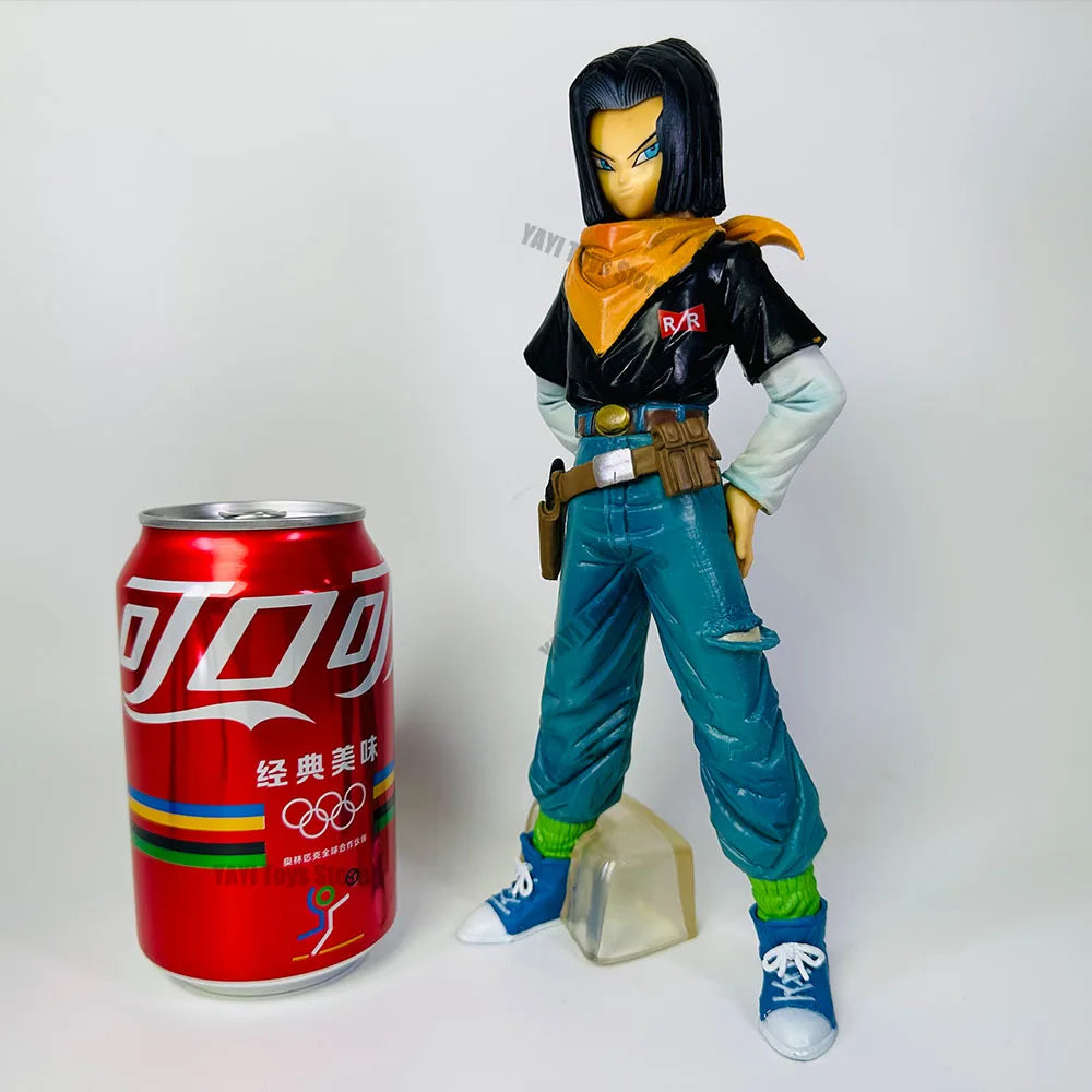 Hot Dragon Ball Z Android 17 18 Anime Figure Android 18 PVC Action Figures Collection Model Toys for Children Christmas Gifts
