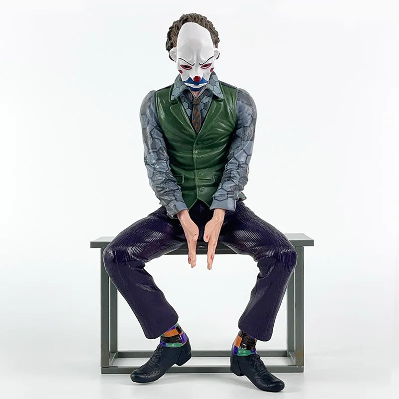 Roof Decoration Joker Heath Ledger Sitting Posture Figures Car Doll Tail And Roof Pendant Model Statue Collectable Toys