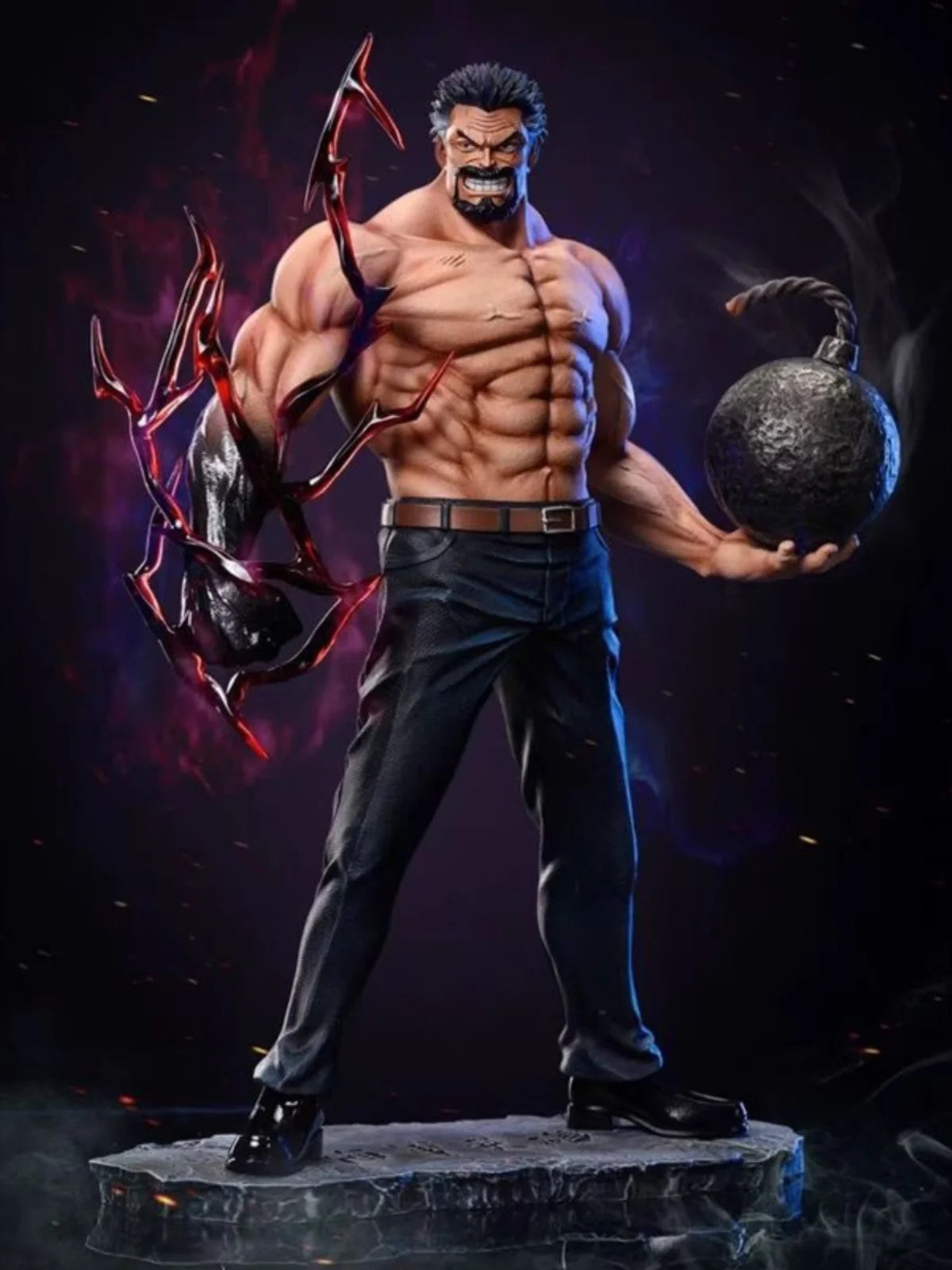 26cm Anime One Piece Figures Monkey D Garp Standing Posture GK Sculpture Scene Action Figurine PVC Ornament Toy Gift Model Decor