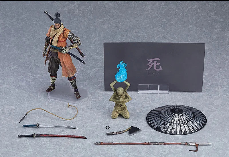 Anime Figma 483-DX Game SEKIRO Figure Shadows Die Twice Action Figures SEKIRO Sword Shadows Die Twice Model Toys Birthday Gifts