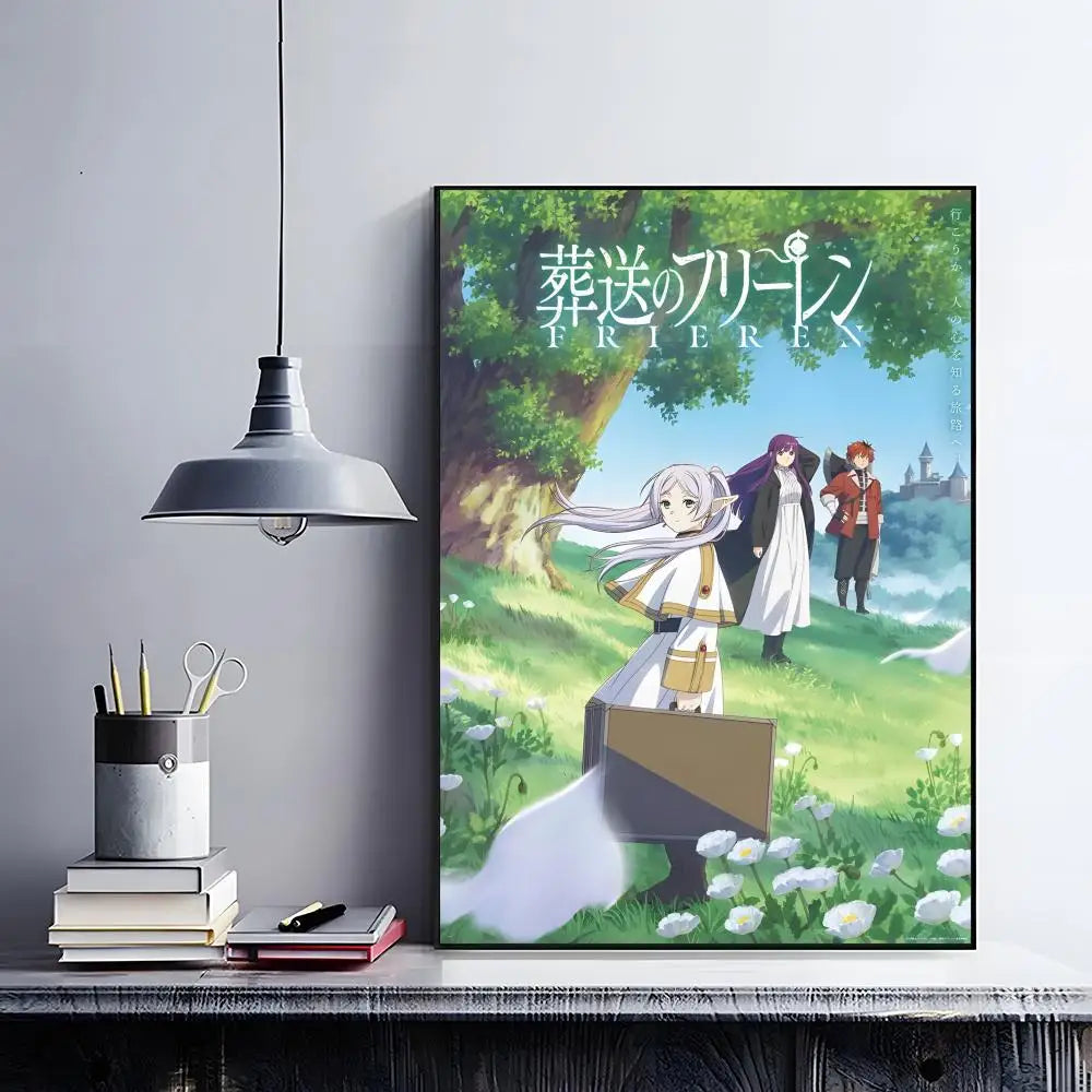 Frieren Retro Anime Poster