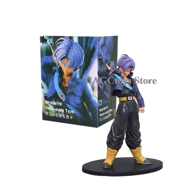 Dragon Ball Trunks Anime Figures SHF Saiyan Saiyan Trunks Boy From Future Collection Model Action Figure Toy Birthday Gift Decor