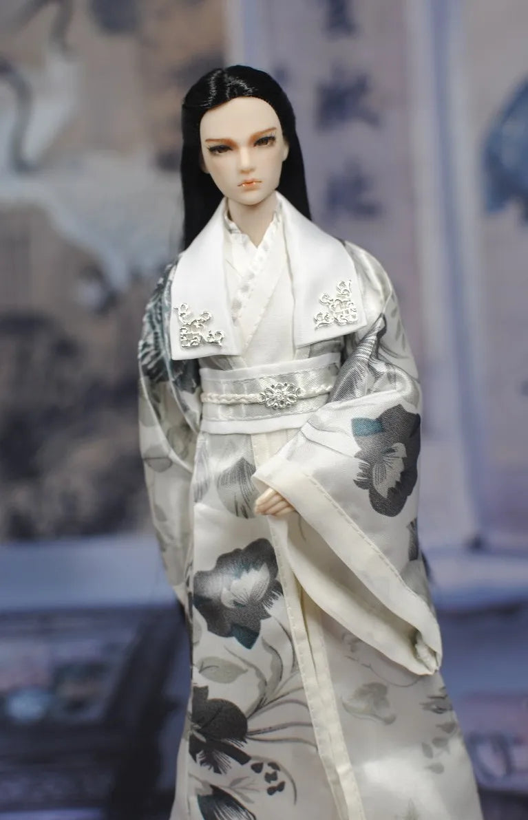 30cm Doll Chinese Ancient Costume Accessories 1/6 Male BJD Doll Figures Flexible Body Boy Doll Long Hair Boyfriend Toys Gift