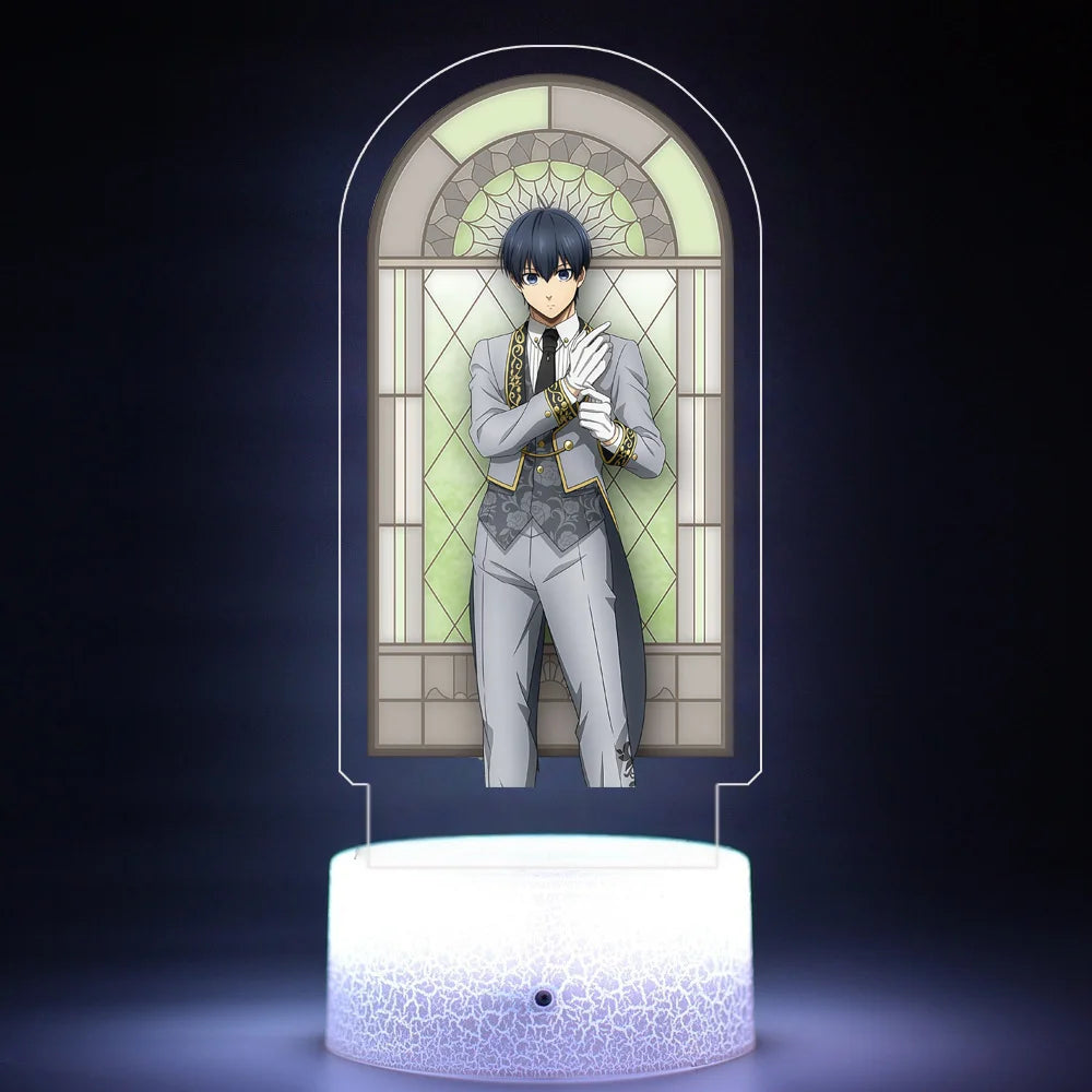 Acrylic Anime Cartoons Night Light for Blue Lock Yoichi Isagi Bedroom Standee Atmosphere Creativity Decoration Birthday Gift
