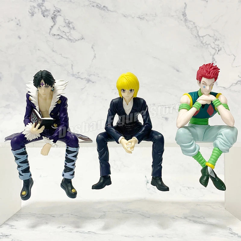 14cm Phantom Troupe Chrollo Action Figure Hunter×Hunter Noodle Stopper Kurapika Figures Model Toys PVC Collection Car Ornaments