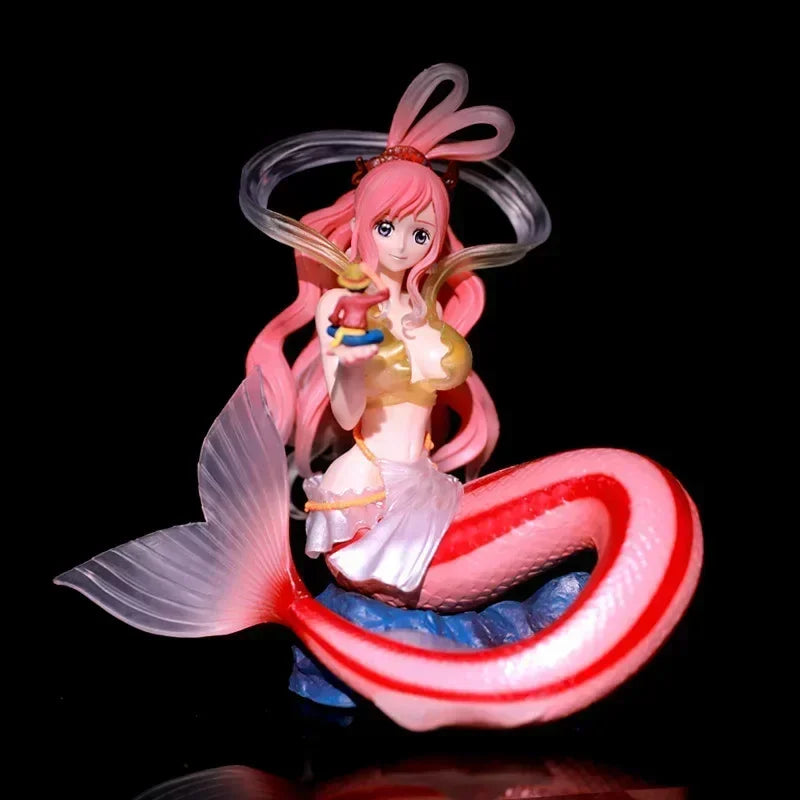 One Piece Shirahoshi Hold Luffy In Hand Action Figures Model Doll Toys Collectible Desktop Ornaments Kids Birthday Mas Gifts