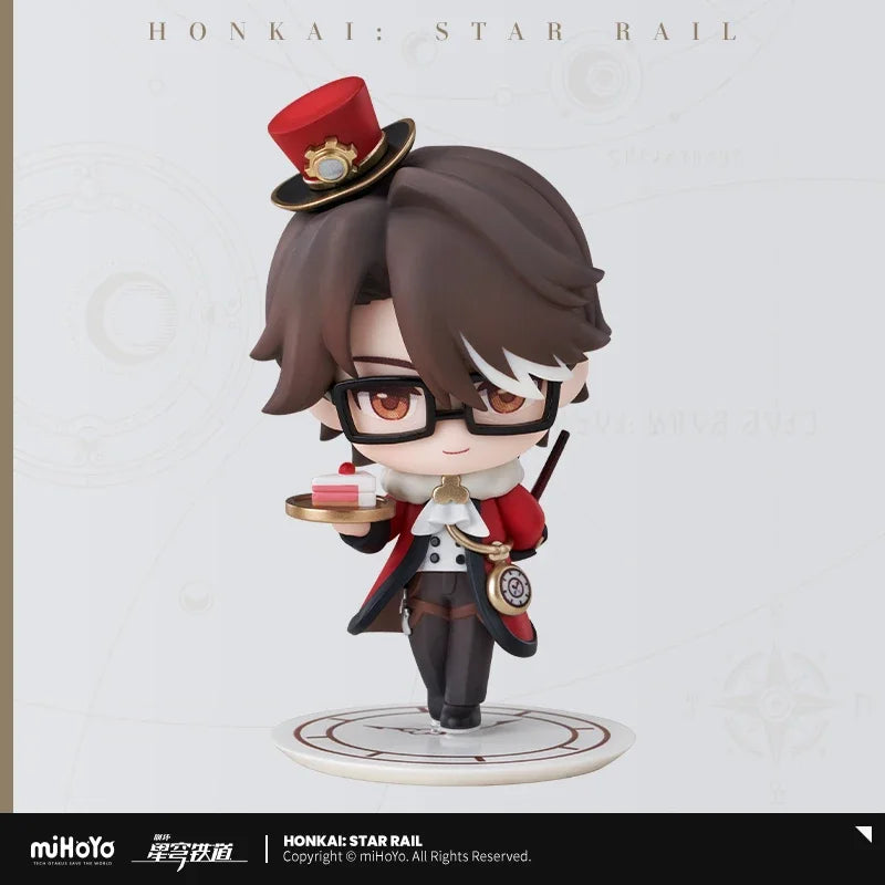 original Honkai Star Rail Peripherals Figures toys March 7th Dan Heng Himeko Train welcome tea party Brand New Genuine gift