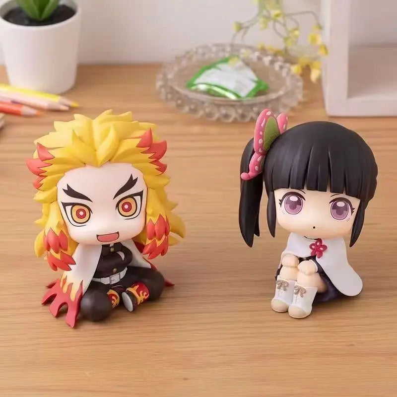 Anime Demon Slayer Doll Toy 6cm Nezuko Tanjirou Zenitsu Inosuke Kyoujurou Kanawo Action Figures Model Toy Kid Xmas Birthday Gift