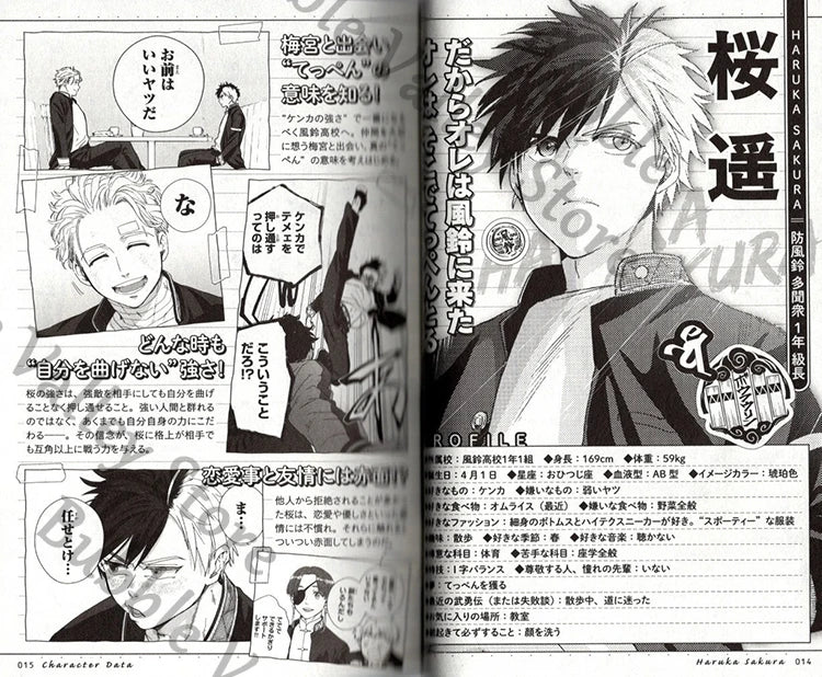 Anime WIND BREAKER Sakura Togame Umemiya Suo Nirei Cosplay Cartoon Book Comic Books 1-21 Caricature Story-book Original Japanese