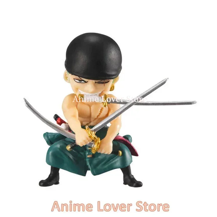 Bandai Original One Piece Gashapon Devil Fruits Vo.8 Zoro Perona Franky Mihawk Sunny Brook Anime Figures Toys for Kids Gift