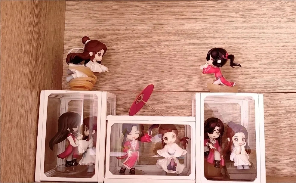 Genuine Heavenly Official Blessing Xie Lian Hua Chneg San Lang Lucky To Meet You Series Action Figures Model Anime Toys Gift