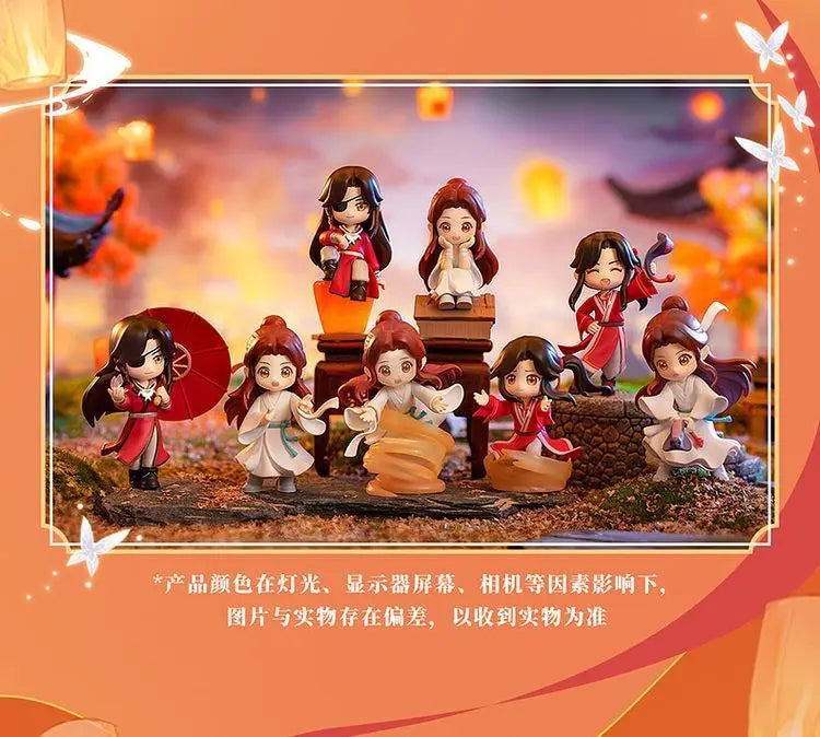 Genuine Heavenly Official Blessing Xie Lian Hua Chneg San Lang Lucky To Meet You Series Action Figures Model Anime Toys Gift