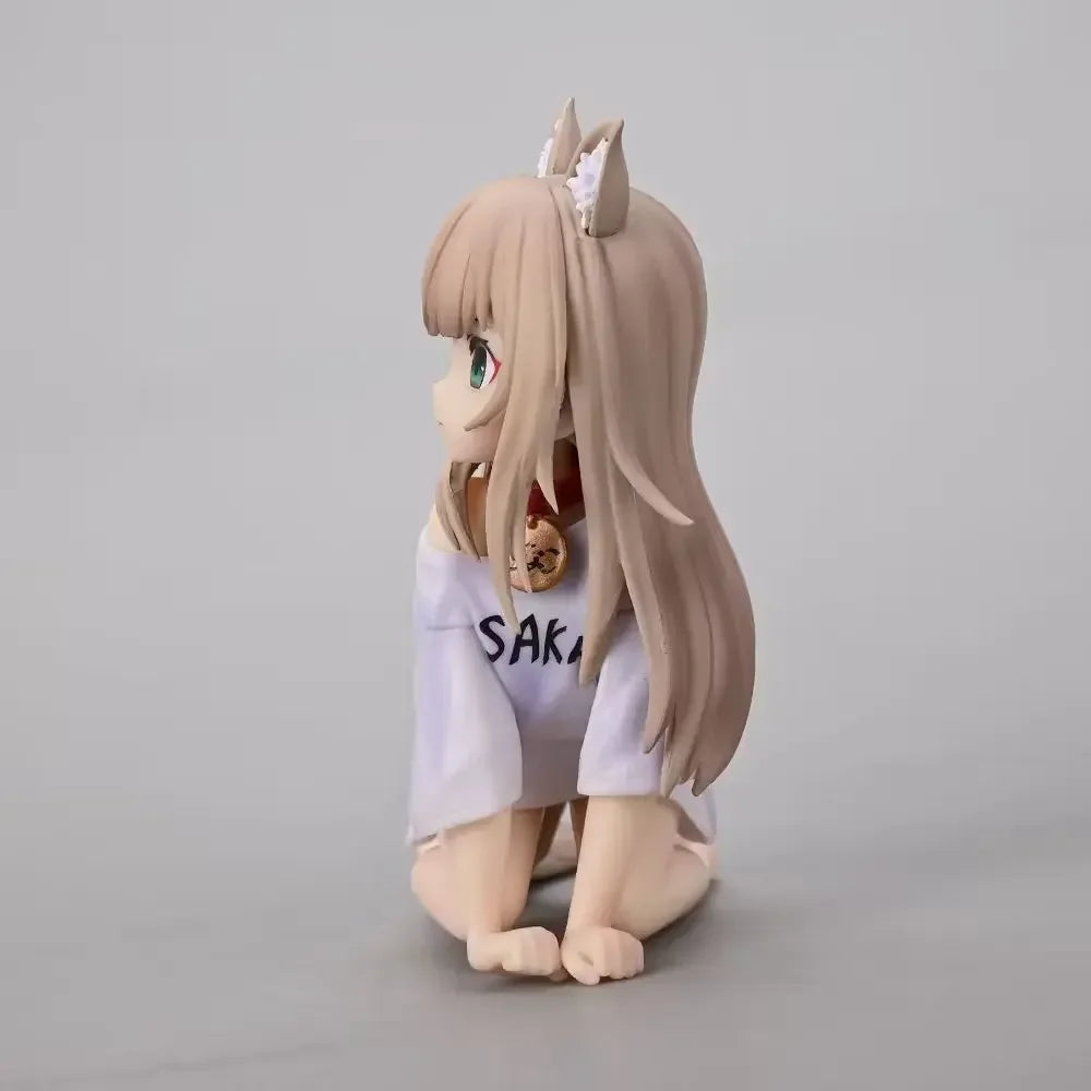 12cm Palette My Cat Is A Cute Girl Anime Figure Cute Cat Girl Model  Peripherals Action Figures Birthday Gift Toys Game Kids