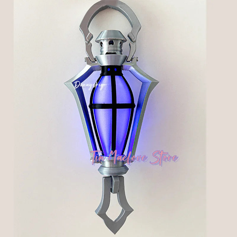 Game Flins Cosplay Prop Genshin Impact Kyryll Chudomirovich Flins Prop Lantern Spear Prop For Hallowmas Party Adult Hand Props
