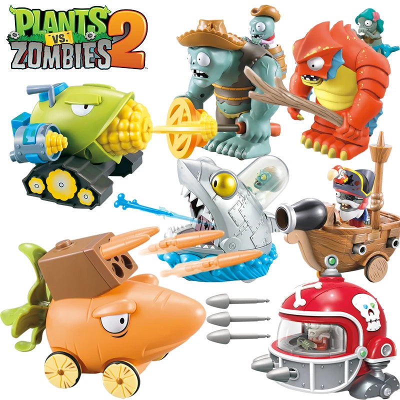 Genuine Licensed Plants vs Zombies 2 Mechanical Shark Wild West Gargantuar New Toy Figures Game Figures Model Teen Gifts For Boy