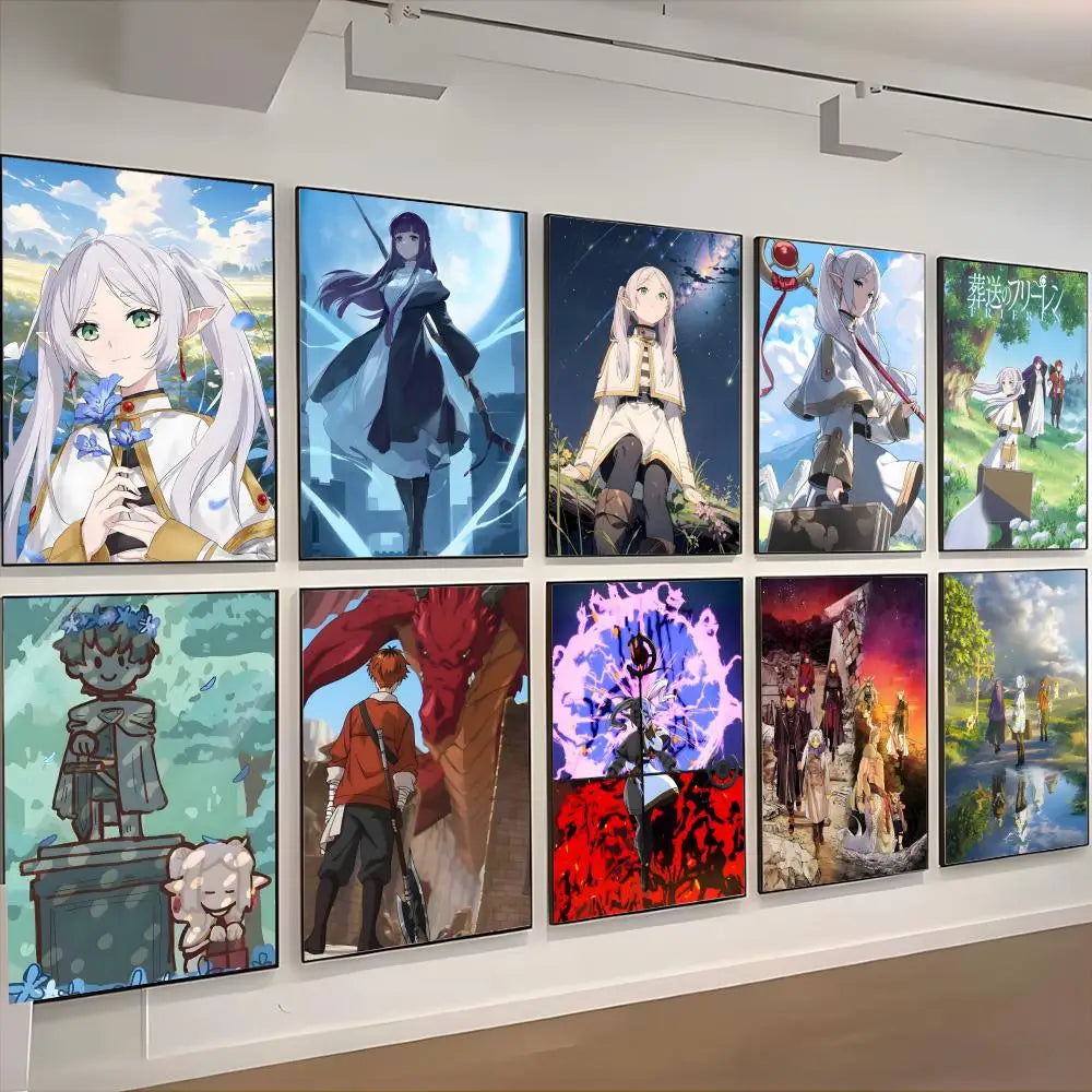 Frieren Retro Anime Poster