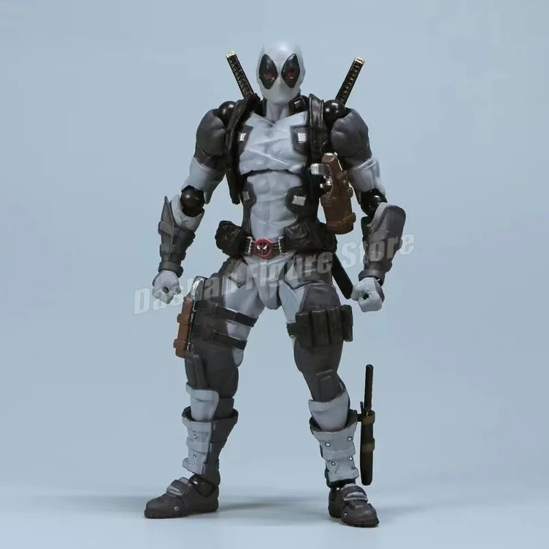 Amazing Yamaguchi 025EX Deadpool 3 Action Figure PVC Collection 15cm Revoltech Wade Winston Wilson Movable Figures Model Toys