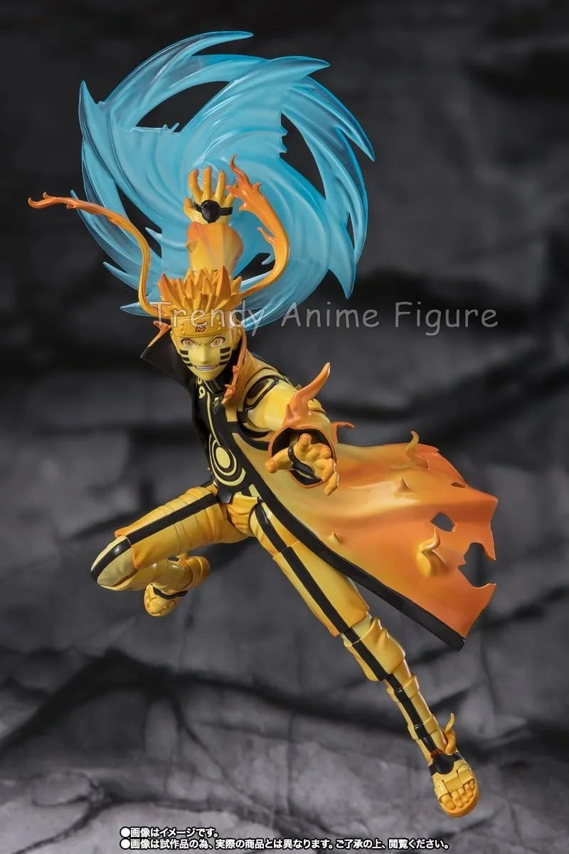 Anime Naruto Figures Shf Uzumaki Naruto Kurama Link Mode Courageous Strength That Binds Action Figure Movable Model Toys Gifts