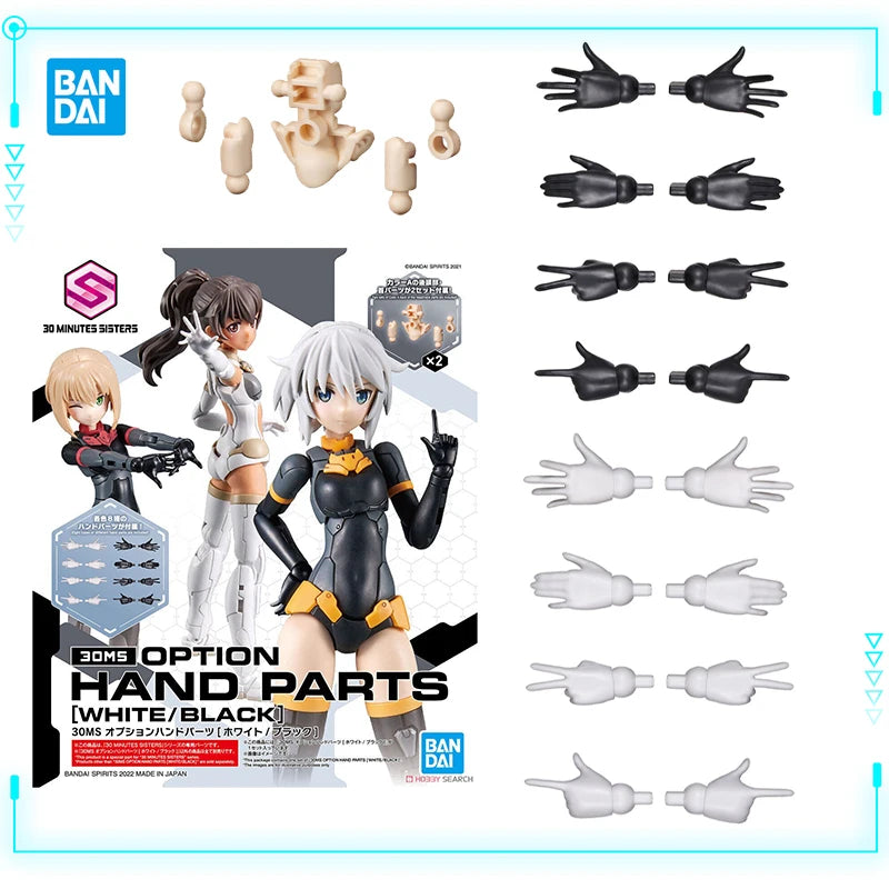Bandai Original Genuine 30 Minutes Sisters Yufia Eliene Stipla Laranel Siana Farina Neverlia Rishetta Palyton Models Toy Figures