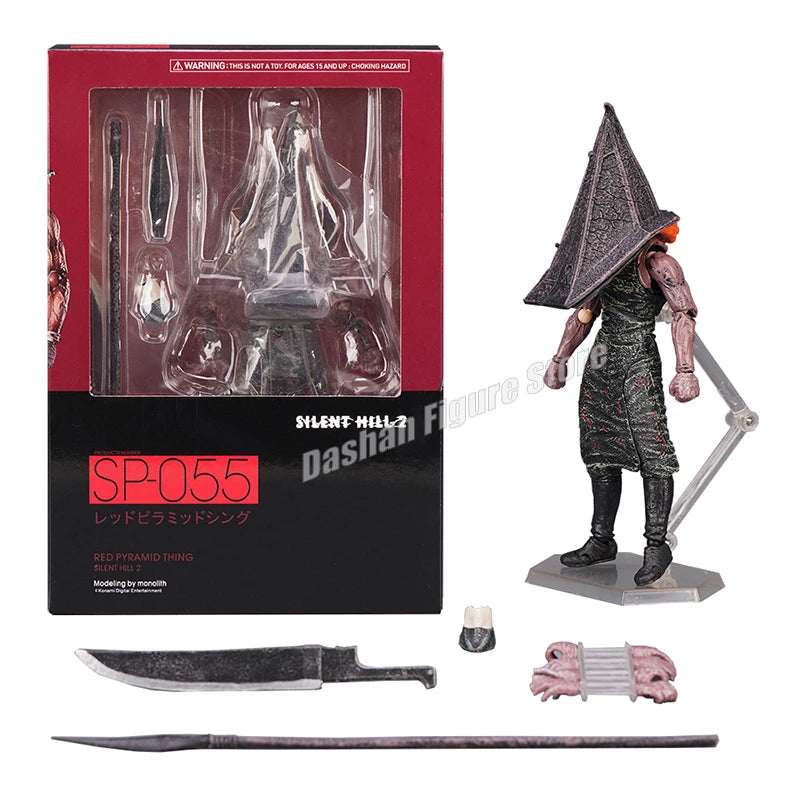 17cm Figma Sp-055 Silent Hill Revelation 3D Figure Red Pyramid Thing Action Figures PVC Collection Pyramid Head Model Toys Gifts
