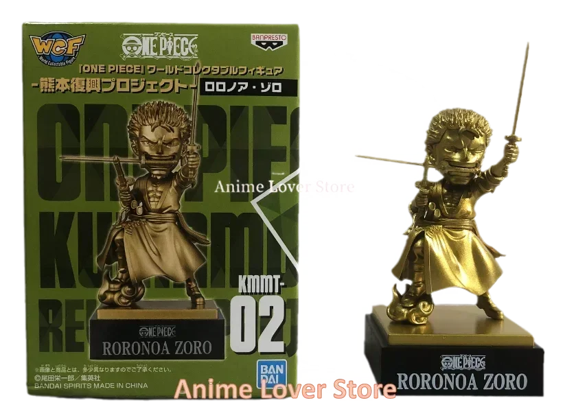 Bandai Original One Piece WCF Kumamoto Revival Plan Luffy Zoro Sanji Nami Usopp Robin Jinbe Chopper Anime Figures Toys for Kids