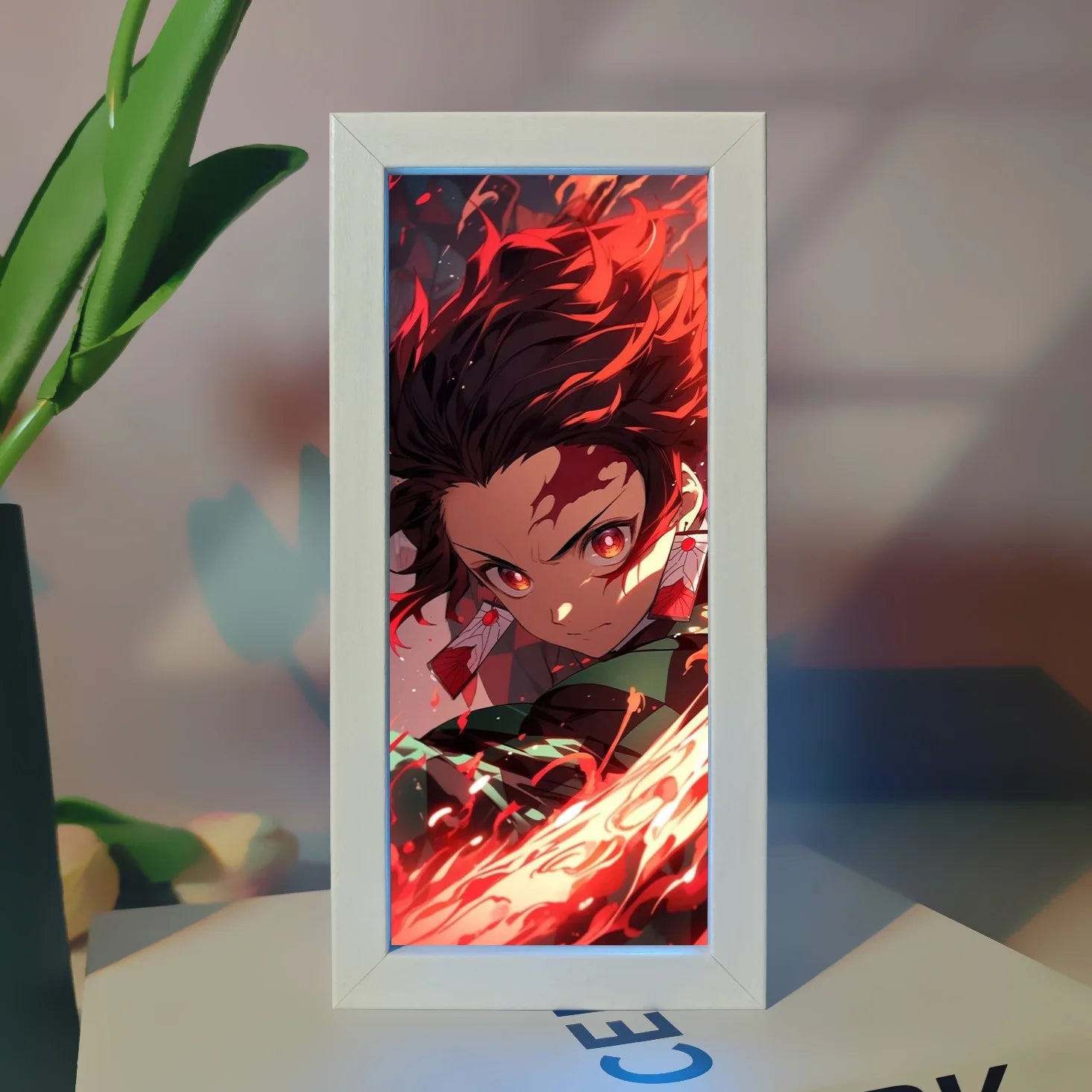 Demon Slayer Anime Merchandise Led Night Light Exquisite Painting Bedroom Atmosphere Desk Lamp Desktop Decoration Ornament Gift